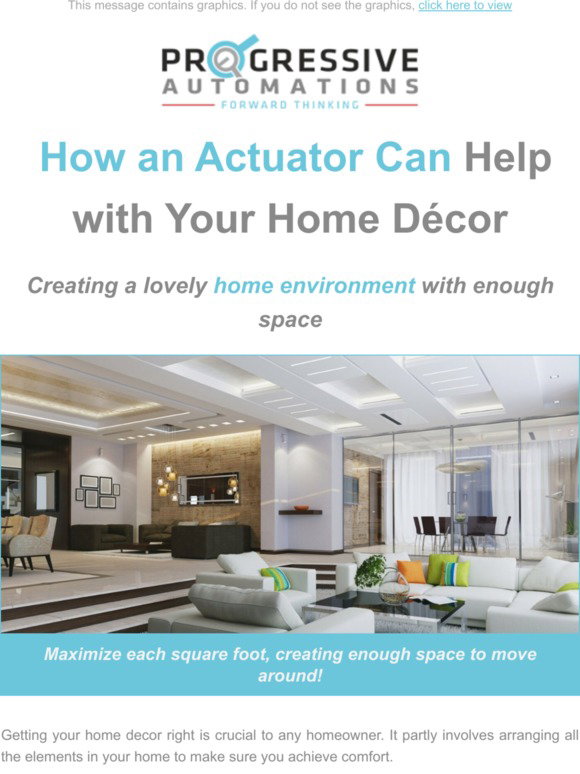 Progressive Automations: How an Actuator Can Help with Your Home Décor ...