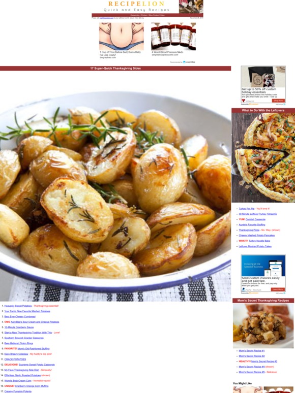17 Super-Quick Thanksgiving Sides
