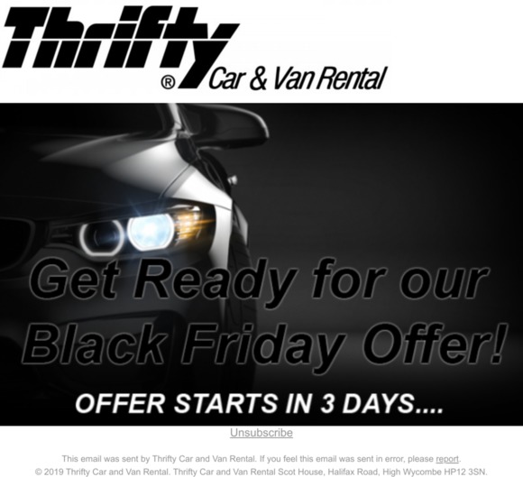 BLACK FRIDAY OFFER STARTS IN 3 DAYS!