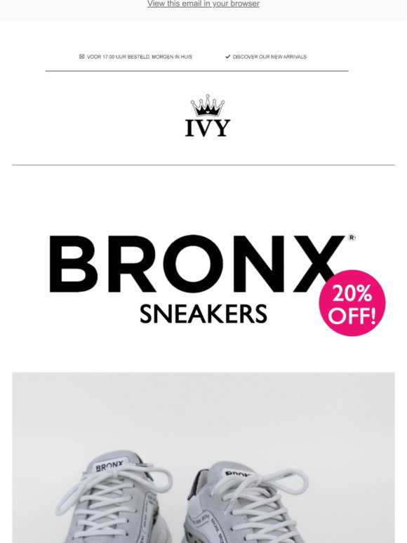 IVY Fashion NL: BRONX Sneakers 20% OFF! \u0026 NEW Est'Seven Dress 😍👟 | Milled