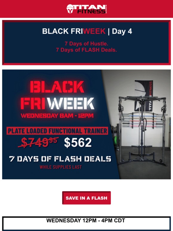 Titan.Fitness 25 Off Plate Loaded Functional Trainer Milled