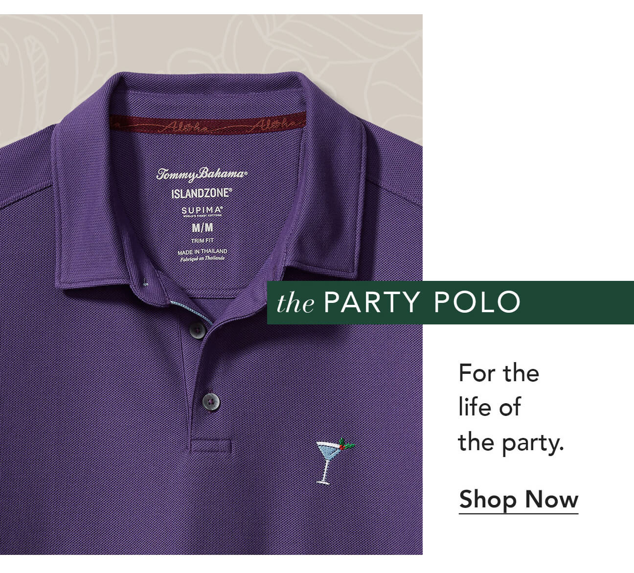 tommy bahama party polo