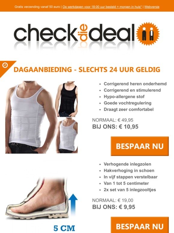 Opblazen wijs Gouverneur Checkdiedeal NL Email Newsletters: Shop Sales, Discounts, and Coupon Codes  - Page 15