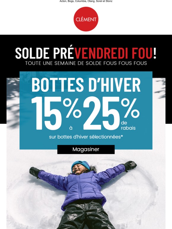 rabais bottes hiver