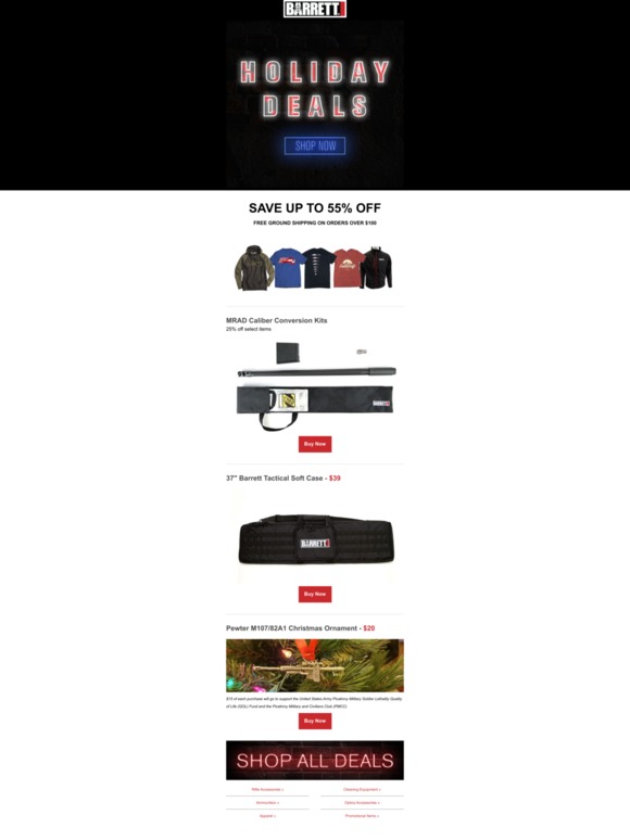 Holiday Sale starts NOW - up to 55% Off