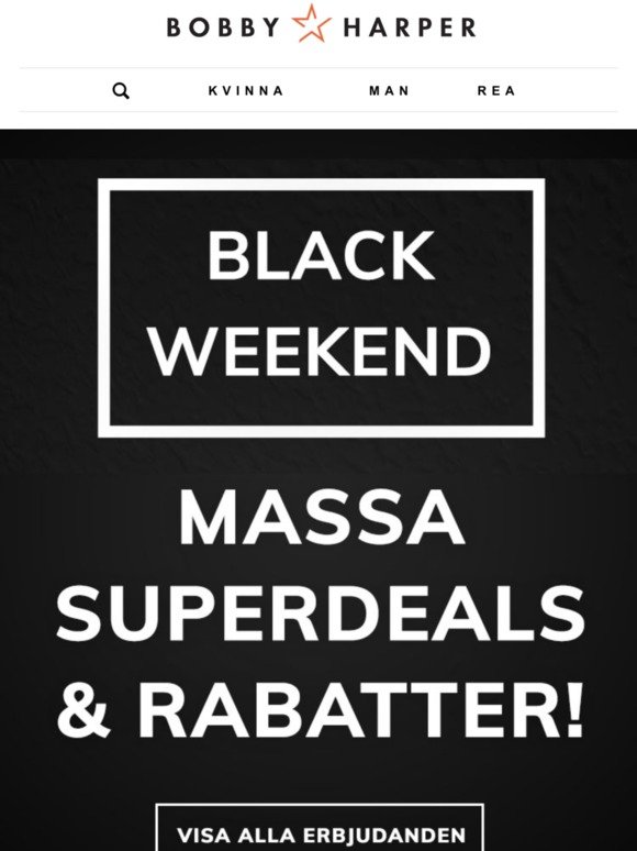 Black Weekend ⚫⚪⚫⚪ 30-60% på märkesunderkläder!