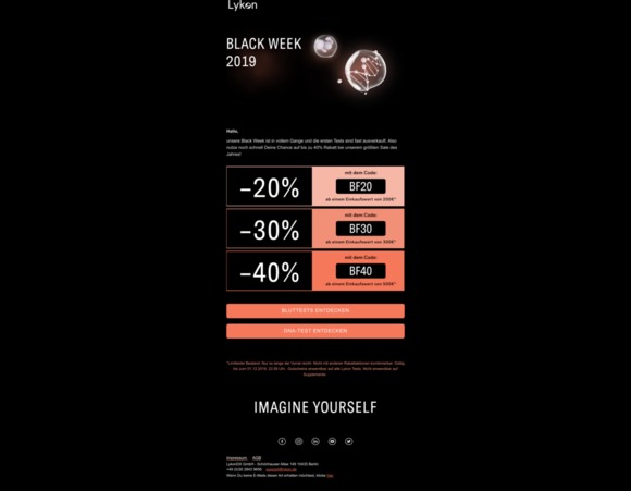 Jetzt aber schnell: Bis zu 40% Rabatt bei unserem Black Week Sale 🚨