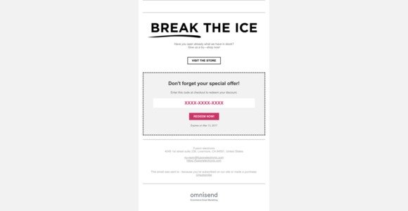How about breaking the ice?