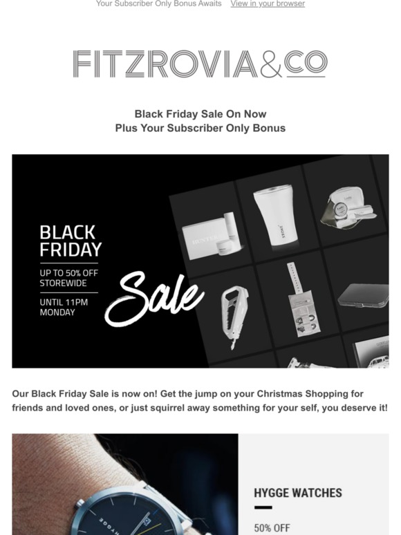 Black Friday Sale ON NOW!