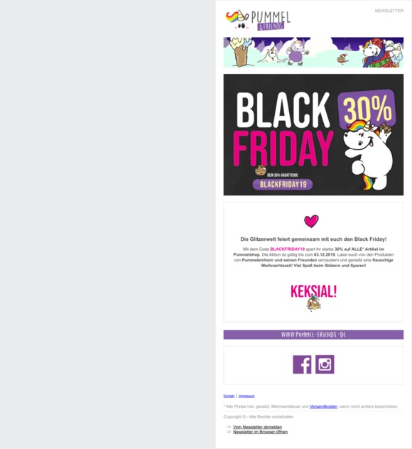 Black Friday bei Pummel & Friends