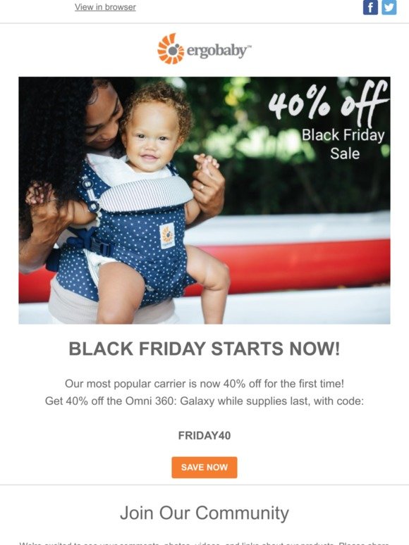 40% off Black Friday Sale 