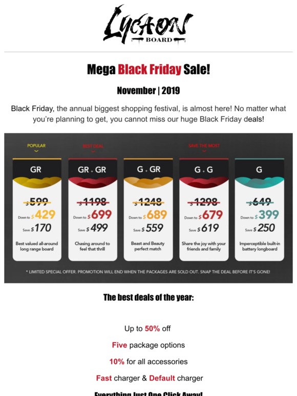 Huge Deals of Black Friday!!!