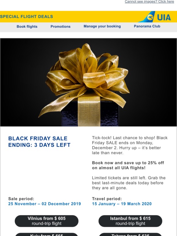 Last chance to save up to 50% off: Black Friday Sale is nearly over