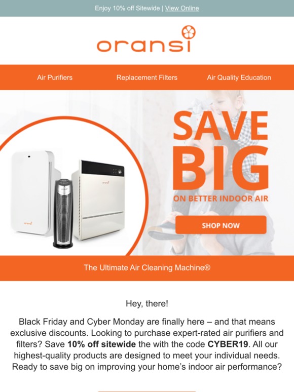 Oransi black friday Clearance