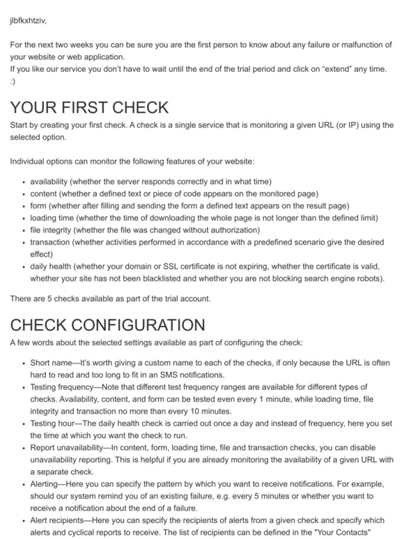 Introduction: monitoring configuration