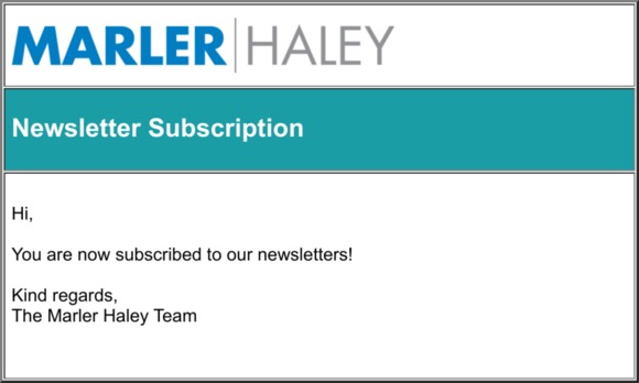 Newsletter subscription