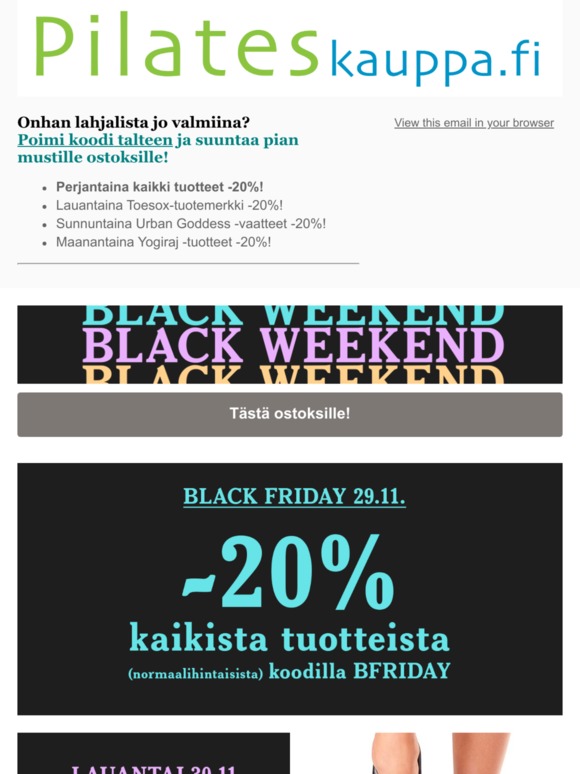 🌘 Ihan pimeetä! Kaikki tuotteet -20%! 🙈