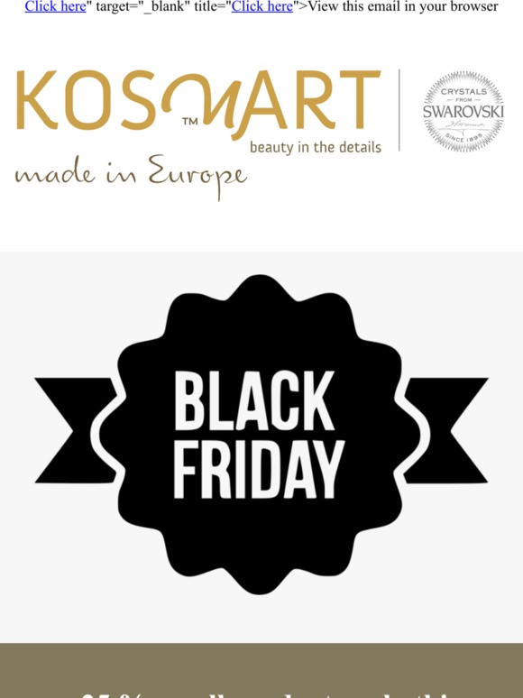 Black Friday deals from KOSMART