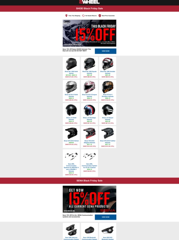 shoei black friday