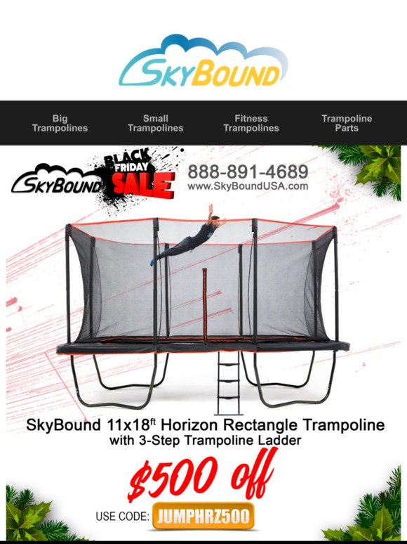 Ok, Black Friday really is today at SkyBound Trampolines!