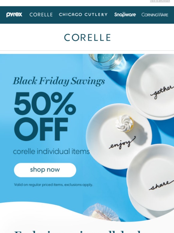 corelle black friday 2022