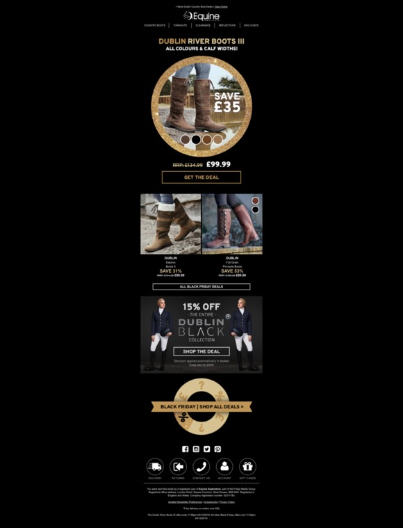 dublin river boots black friday