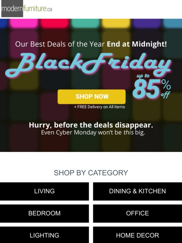 Hurry, our best deals end at midnight!