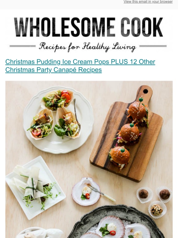 [New Post] Christmas Pudding Ice Cream Pops PLUS 12 Other Christmas Party Canapé‎ Recipes