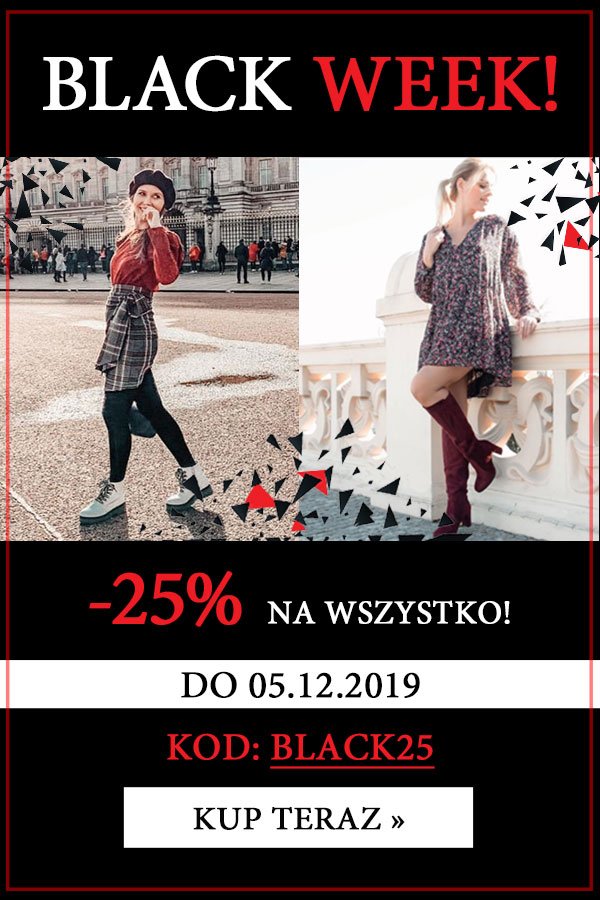 Black Week w Suzana.pl - 25% na wszystko!