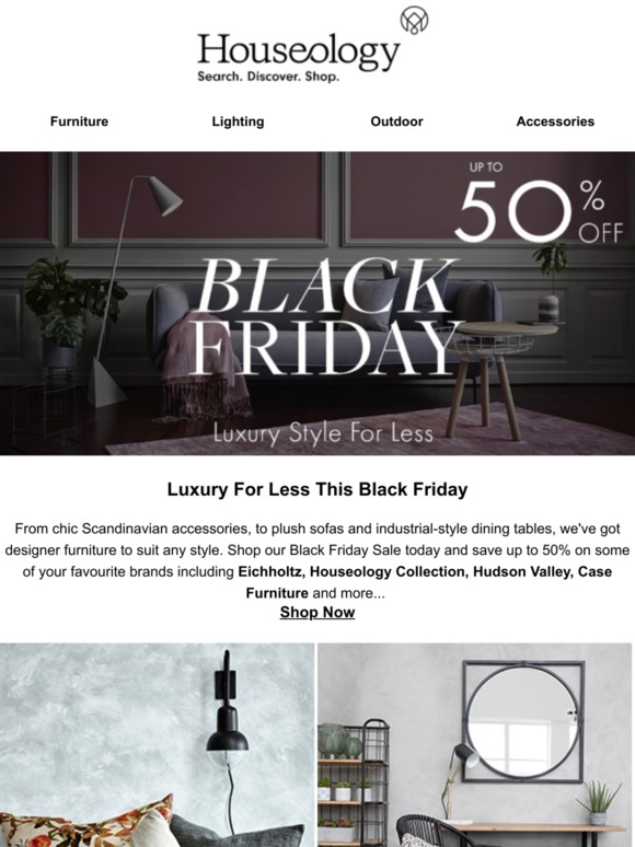 Houseologist, Shop Luxury For Less In Our Black Friday Sale