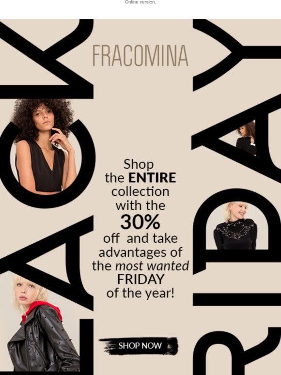 Fracomina: Black Friday | 30% off | Milled