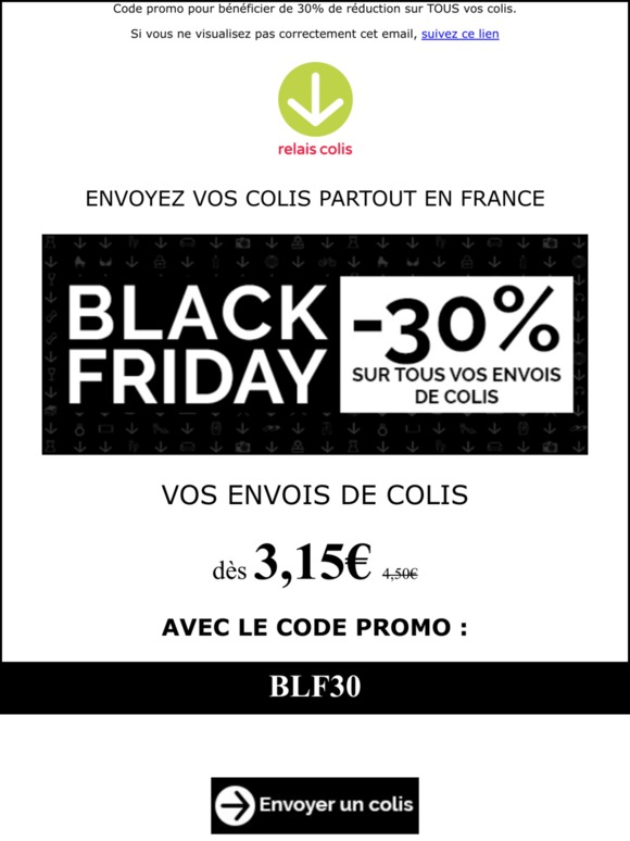 Un colis à envoyer ? Profitez du Black Friday Relais Colis !