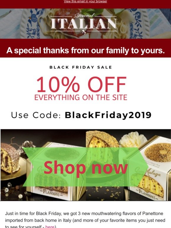 10% OFF code - Black Friday special