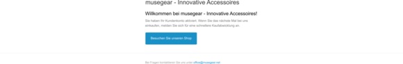 Bestätigung Ihres Kundenkontos