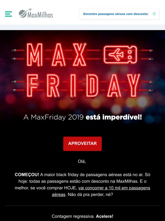 É AGORA! Compre e concorra a 10 mil em passagens aéreas
