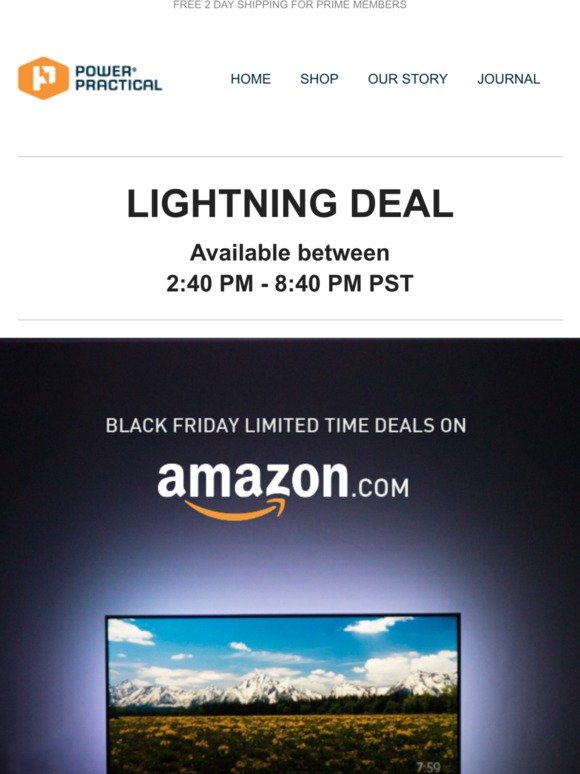 Black Friday - Amazon Lightning Deal - 35% Off