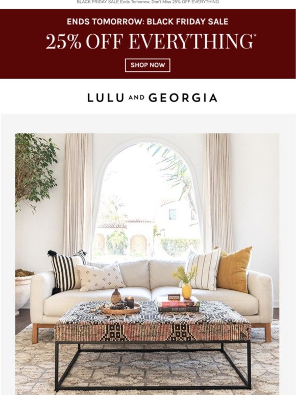 Lulu and Georgia: BLACK FRIDAY Designer 