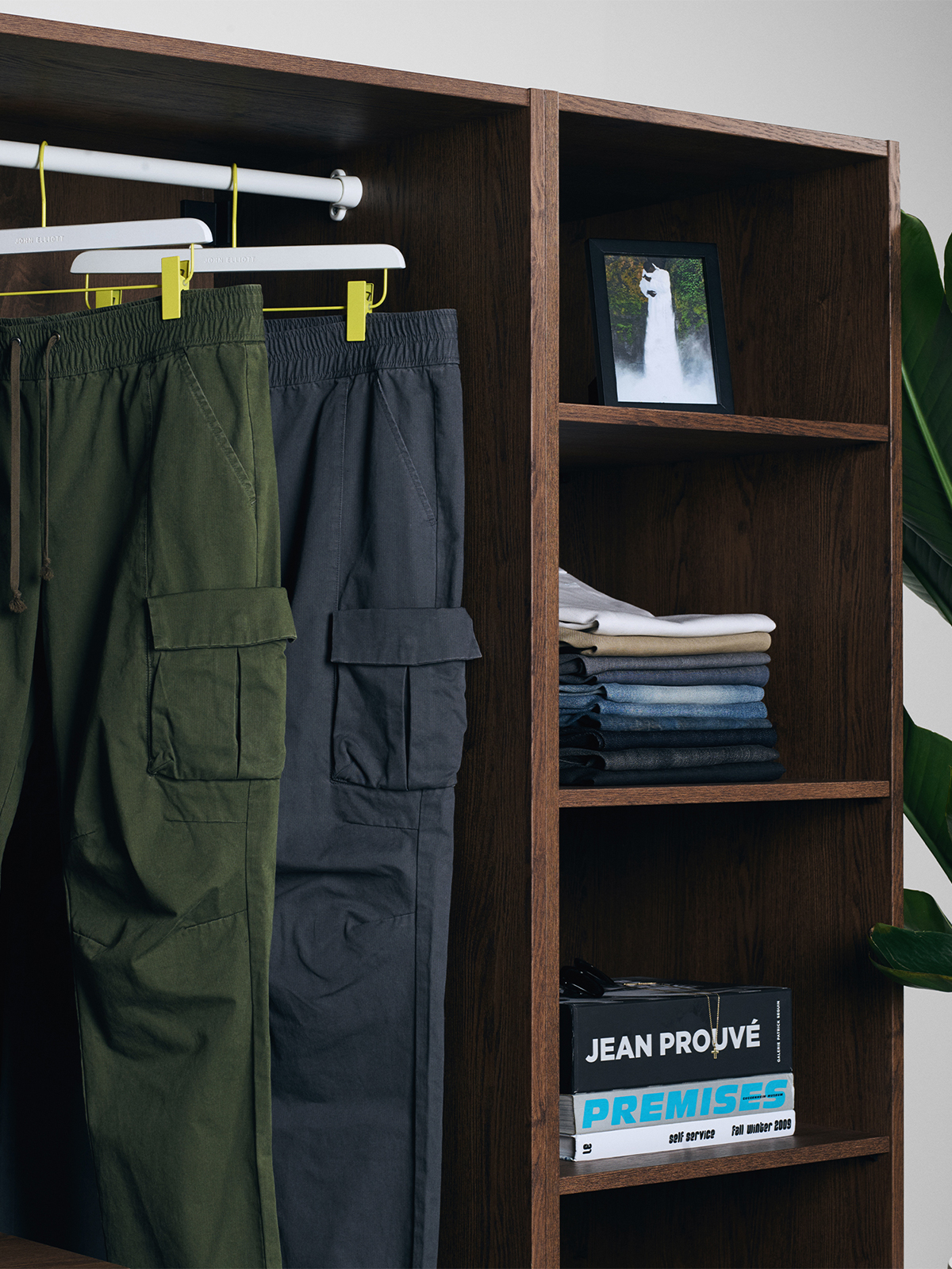john elliott herringbone cargo pants