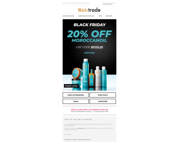 Black Friday Weekend - 20% off Moroccanoil