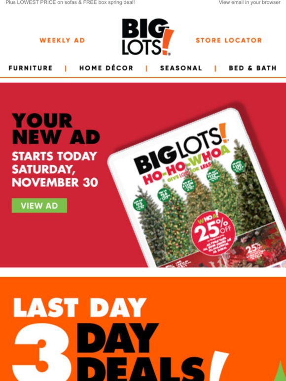 Big Lots 3Day Deals end TODAY! 50 Off kitchen appliances! Milled