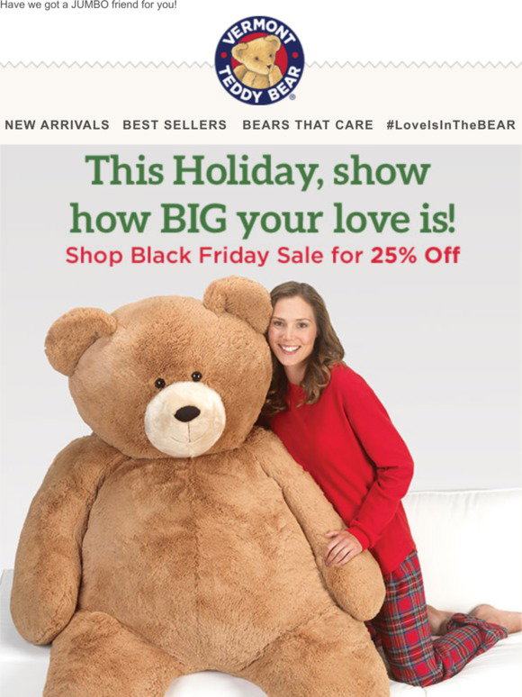 Vermont Teddy Bear Company: Black 