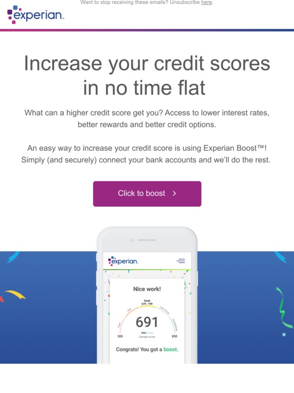 Experian Want to try Experian Boost™? It’s free! Milled