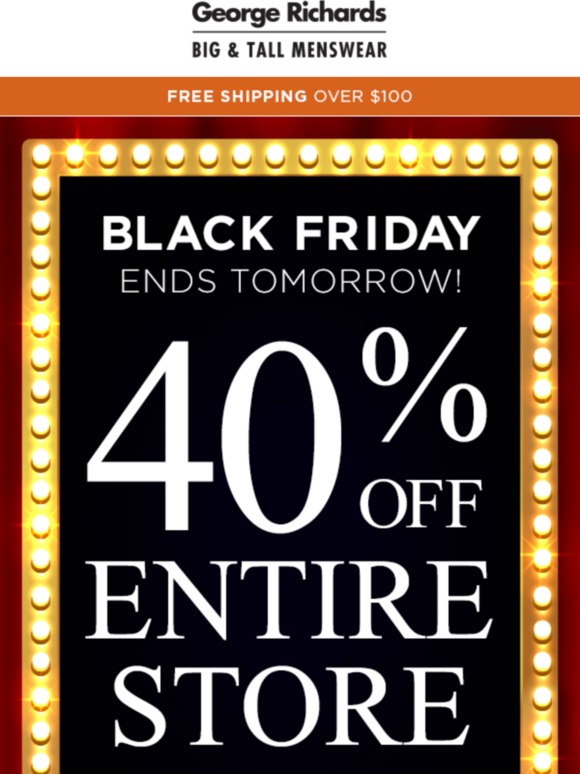 Richards Black Friday Sale! 40 off… Milled