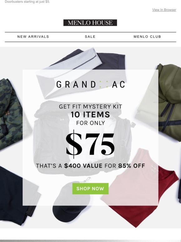 Ready, Set, Go! All Activewear up to 90% Off.