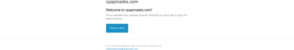 Customer account confirmation