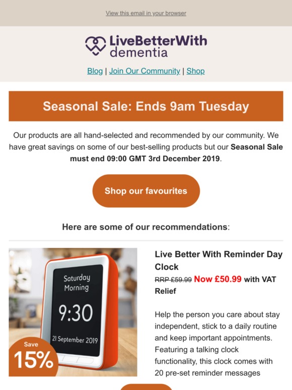 💨 Our Seasonal Sale ends 9am Tue 🕘