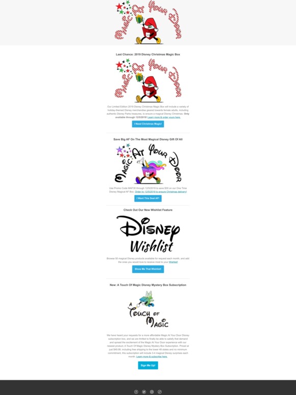 Christmas Magic, Wishlist & Discount