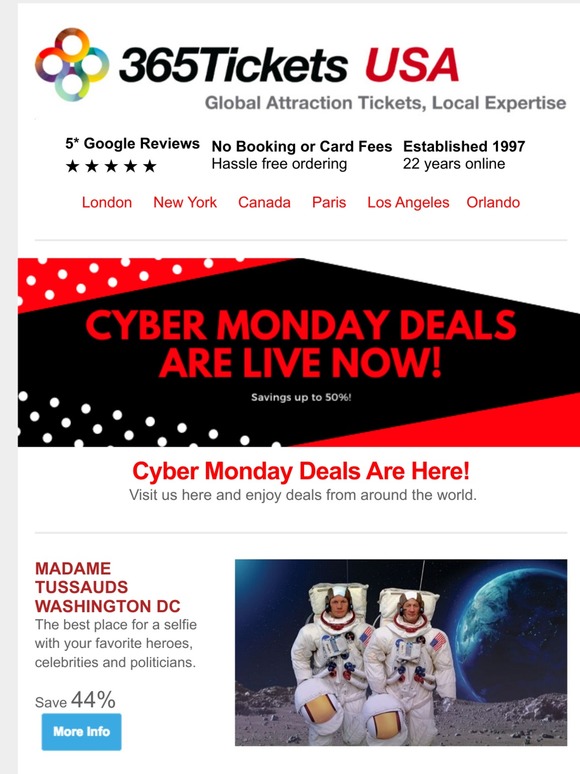 Cyber Monday Deals Are Live!