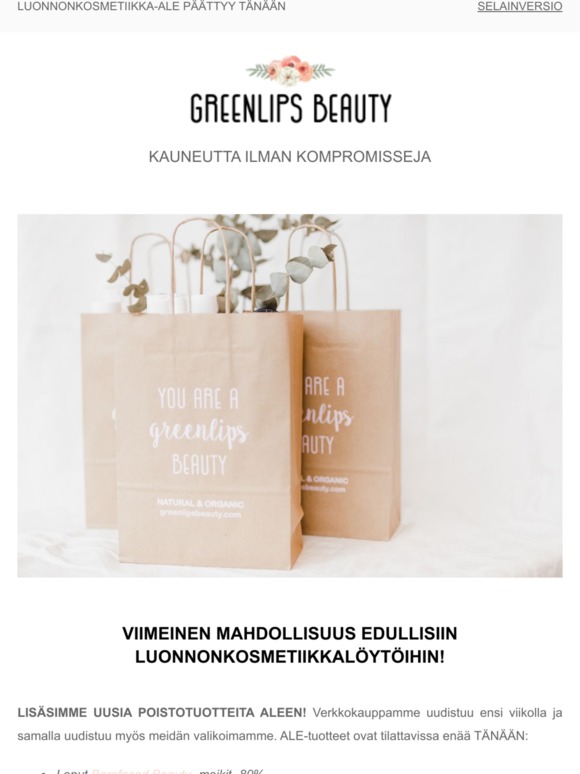 LAST CHANCE: POISTOALE PÄÄTTYY
