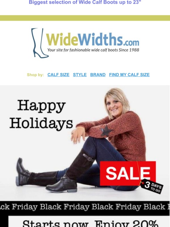 😍  Only 3 days to go....Black Friday weekend SALE ! | 20% Off sitewide | COUPON code BLACK20 😍👢👍